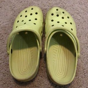 Lime colored CROCS
